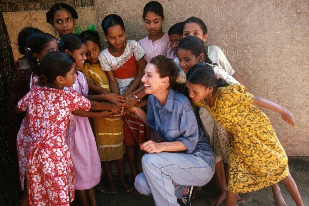 In her later years, Audrey Hepburn worked tirelessly to raise support for UNICEF's programs and increase public awareness of the challenges facing the world's children. Image taken from Unicef 
