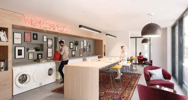 Amenities at Blackfriars include a fully-equipped laundrette.